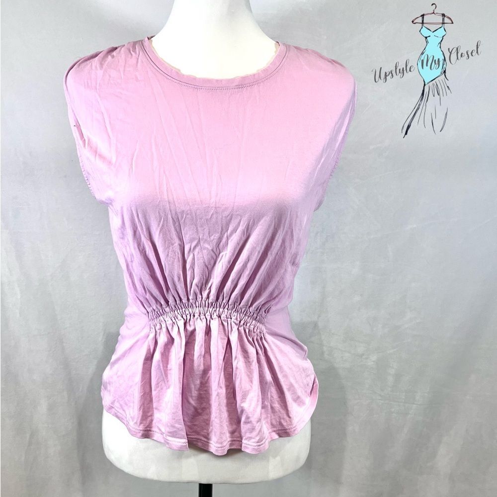Express light pink smocked waist 100% cotton top size small